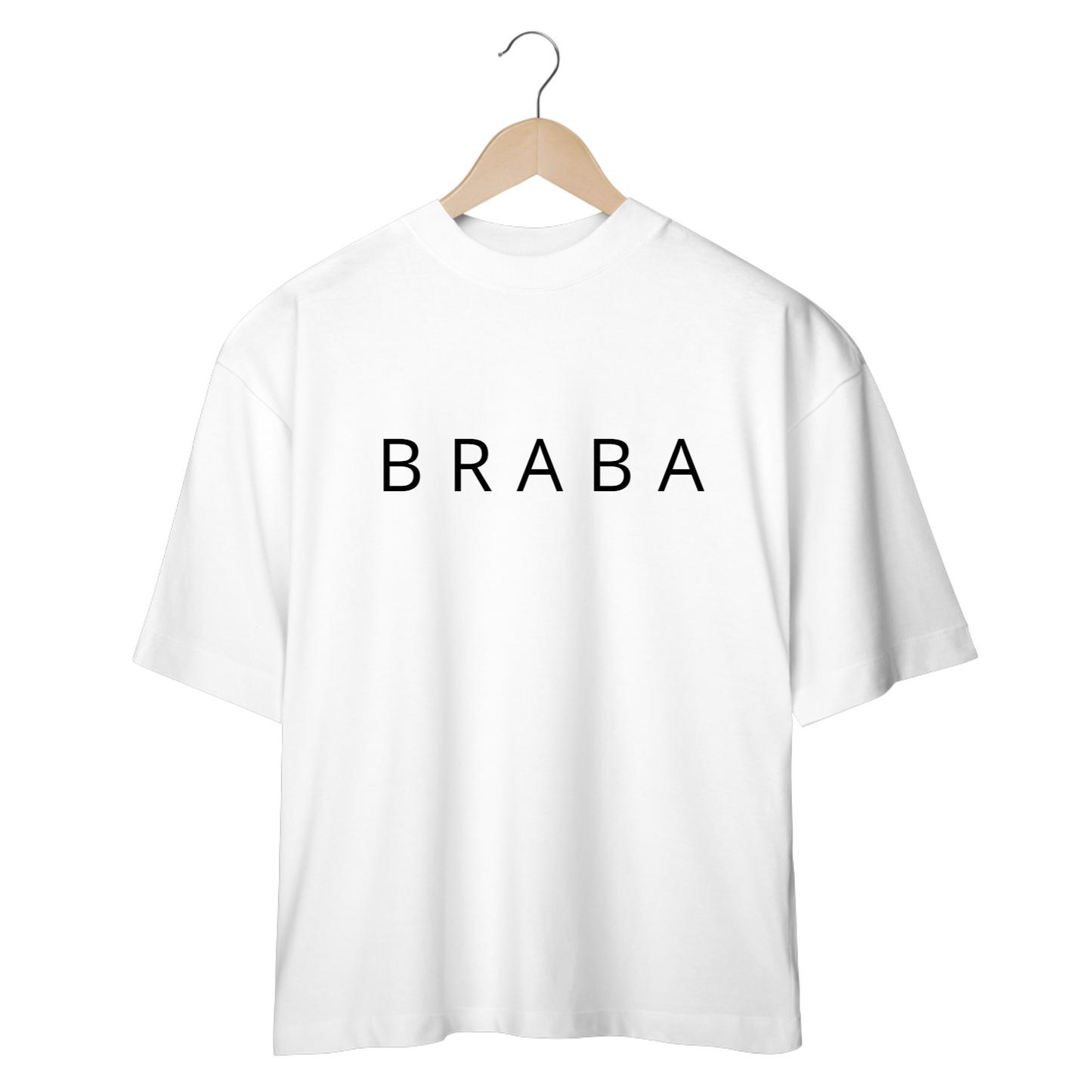 Camiseta Oversized BRABA (Branca e Off White)