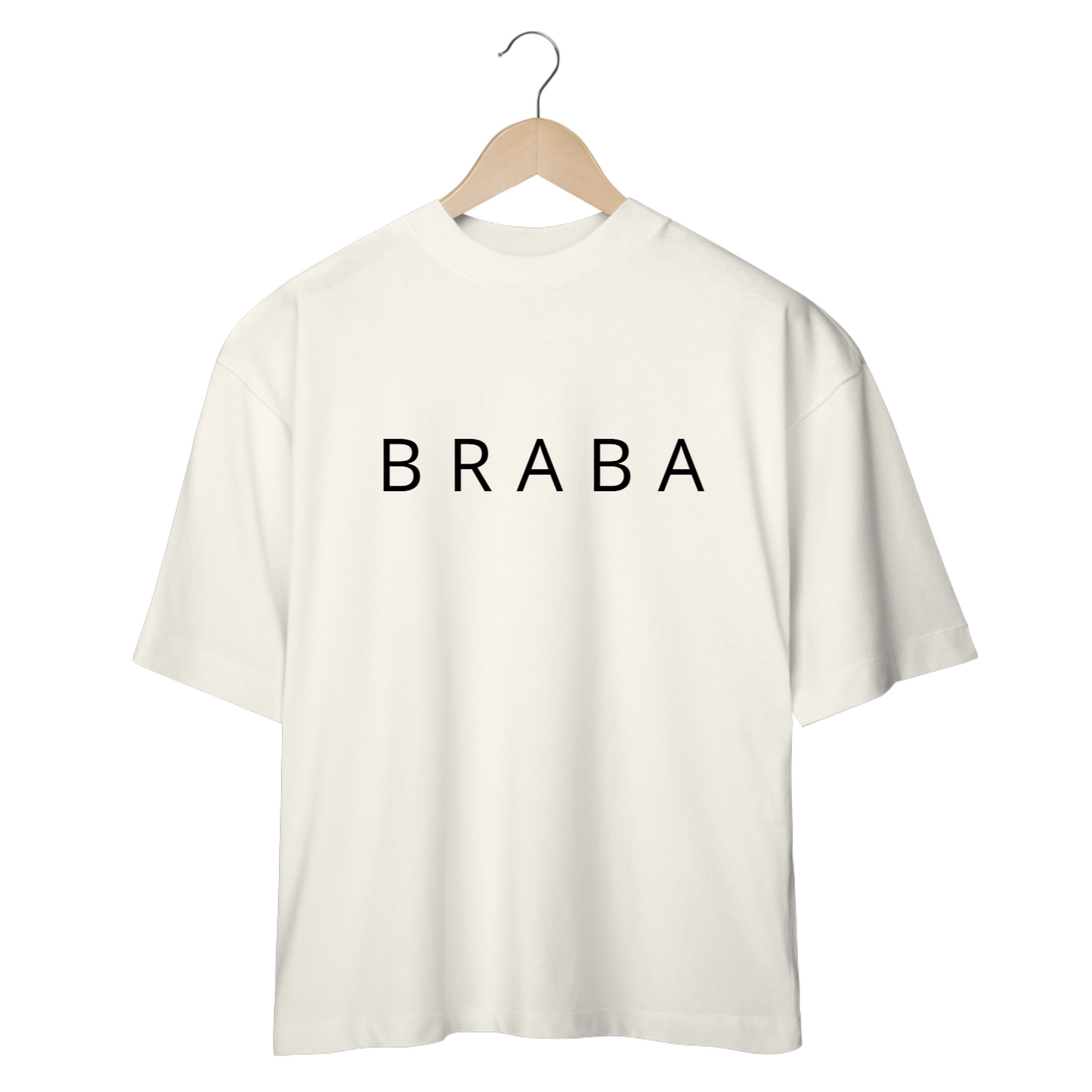 Camiseta Oversized BRABA (Branca e Off White)